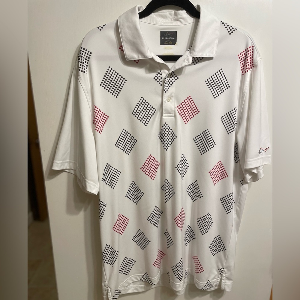 Greg Norman for Tasso Elba golf shirt - sz L